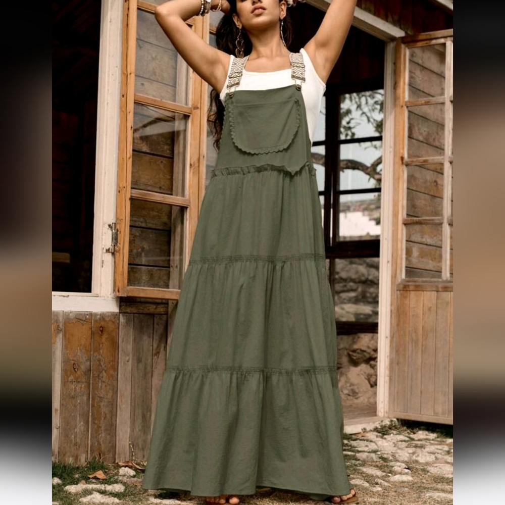 All-Cotton Women's   Adjustable Strap Slip Dress - Picture 4 of 6